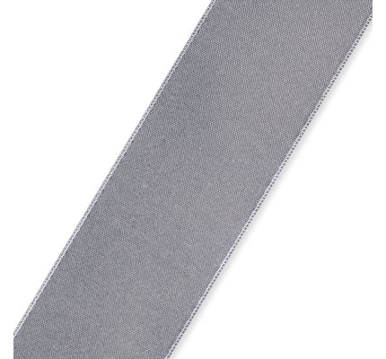 Saténová stuha, 3 m x 38 mm, šedá