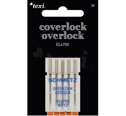 Jehly pro overlocky/coverlocky TEXI OVERLOCK/COVERLOCK ELX705 5x80