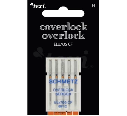 Jehly pro overlocky/coverlocky TEXI OVERLOCK/COVERLOCK ELX705 CF 5x80